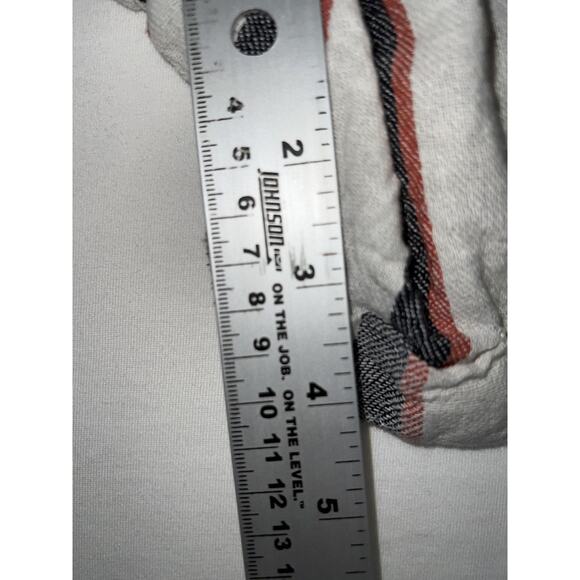 Just Living Shorts Womens Small Stripe Linen Blend Drawstring Summer Casual - Picture 6 of 6